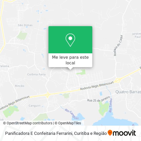 Panificadora E Confeitaria Ferrarini mapa