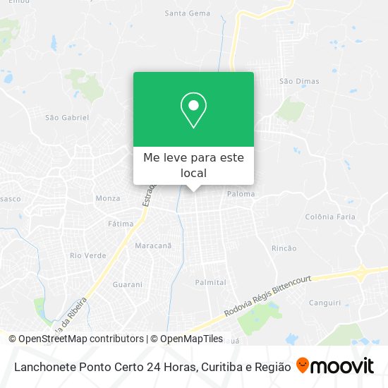 Lanchonete Ponto Certo 24 Horas mapa