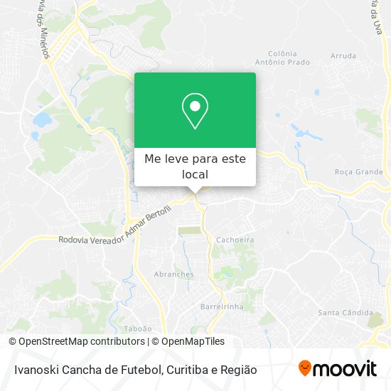 Ivanoski Cancha de Futebol mapa