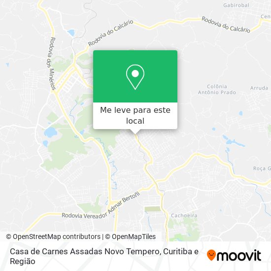 Casa de Carnes Assadas Novo Tempero mapa