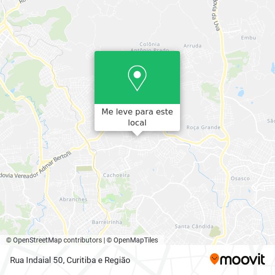 Rua Indaial 50 mapa