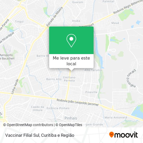 Vaccinar Filial Sul mapa