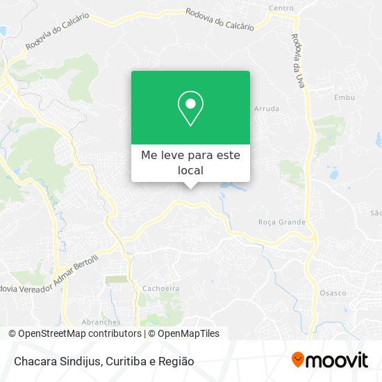 Chacara Sindijus mapa