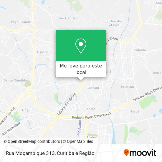 Rua Moçambique 313 mapa