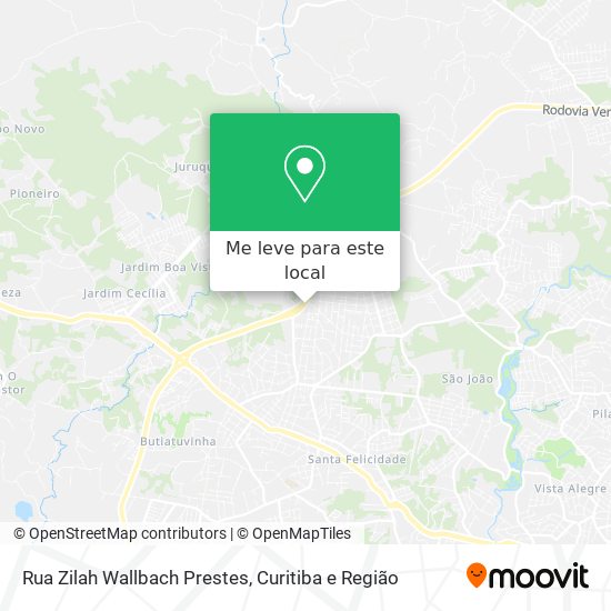 Rua Zilah Wallbach Prestes mapa