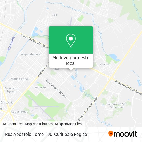 Rua Apostolo Tome 100 mapa