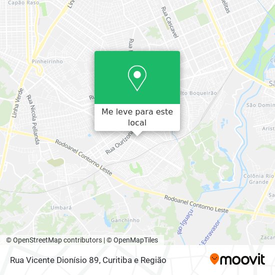 Rua Vicente Dionísio 89 mapa