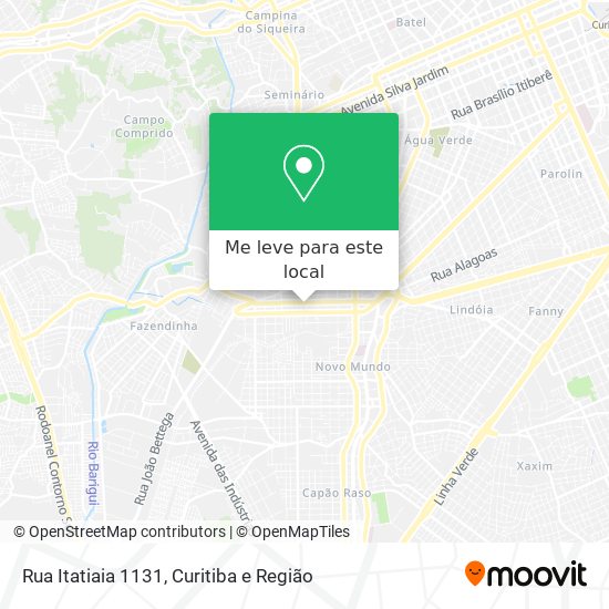 Rua Itatiaia 1131 mapa