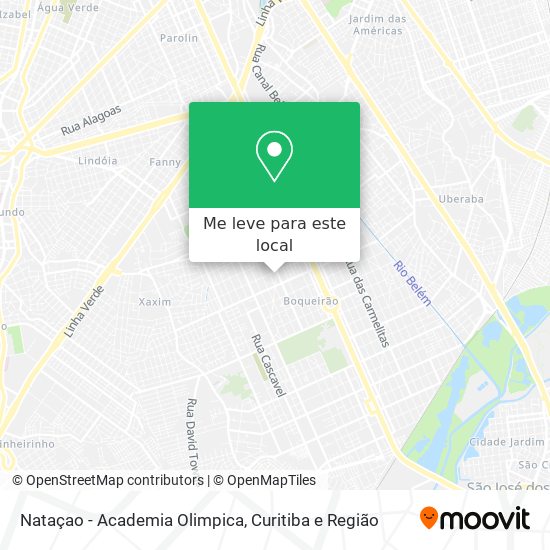 Nataçao - Academia Olimpica mapa
