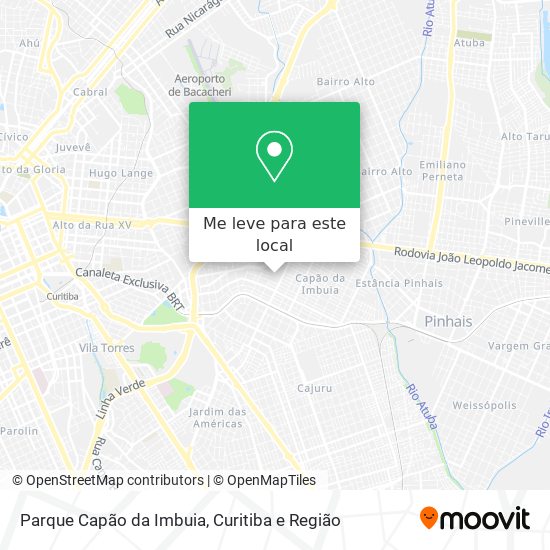 Parque Capão da Imbuia mapa
