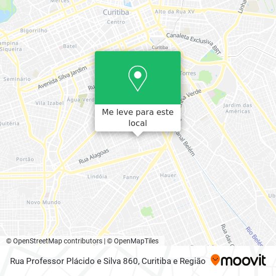 Rua Professor Plácido e Silva 860 mapa