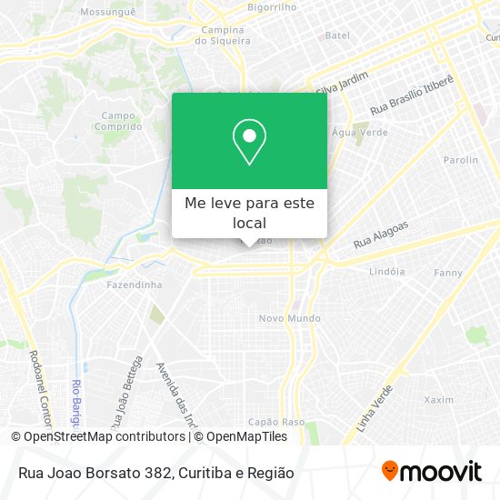 Rua Joao Borsato 382 mapa