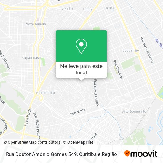 Rua Doutor Antônio Gomes 549 mapa