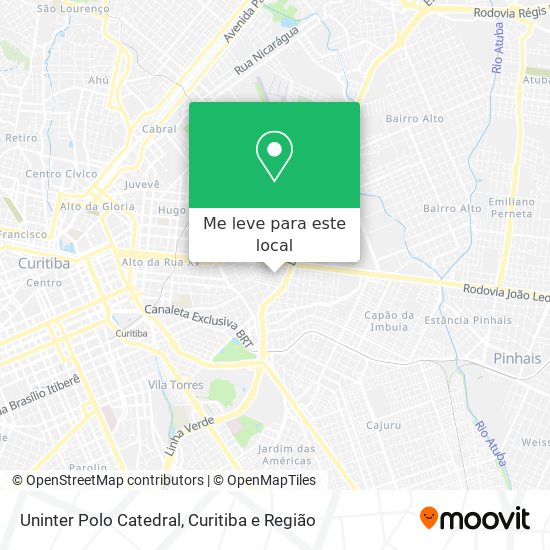 Uninter Polo Catedral mapa