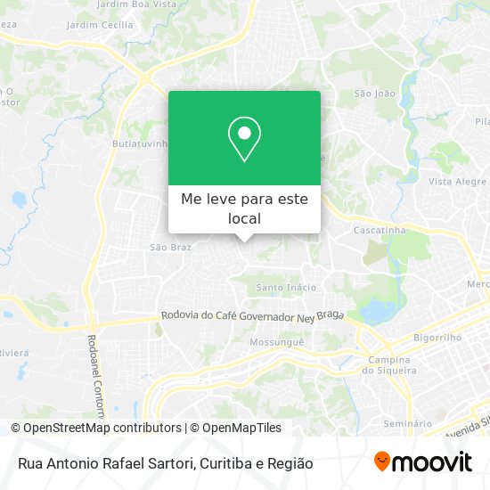 Rua Antonio Rafael Sartori mapa