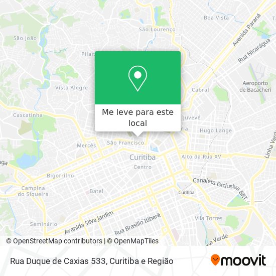 Rua Duque de Caxias 533 mapa