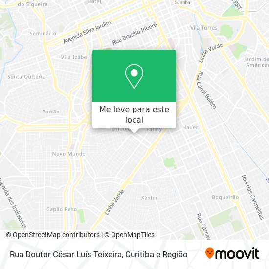 Rua Doutor César Luís Teixeira mapa