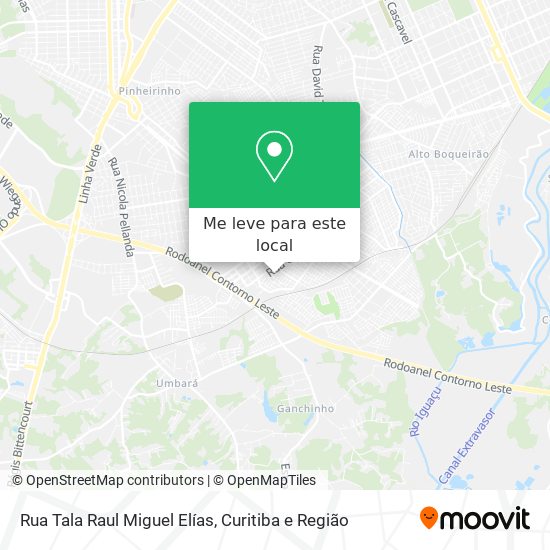Rua Tala Raul Miguel Elías mapa