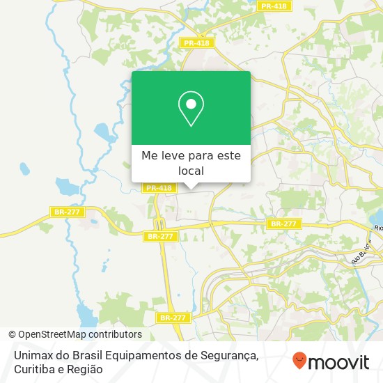 Unimax do Brasil Equipamentos de Segurança mapa