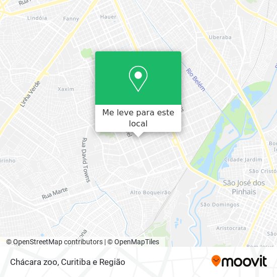 Chácara zoo mapa