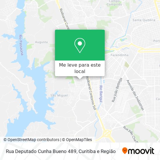 Rua Deputado Cunha Bueno 489 mapa