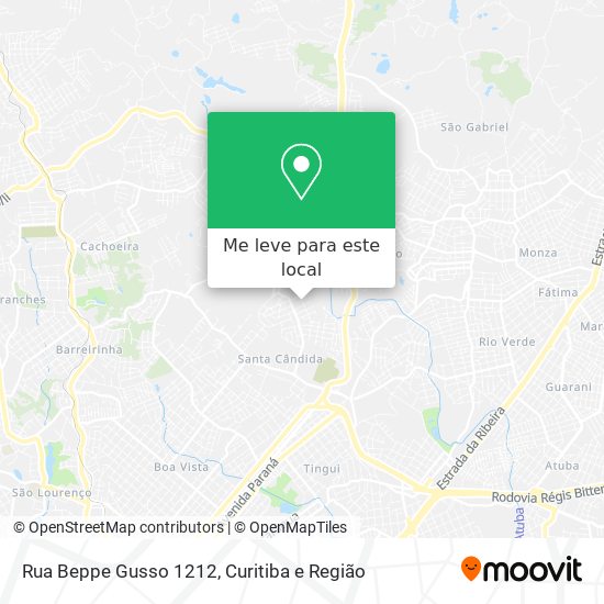 Rua Beppe Gusso 1212 mapa