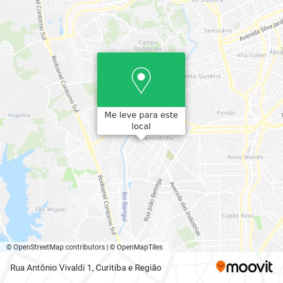 Rua Antônio Vivaldi 1 mapa