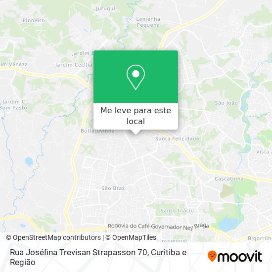 Rua Joséfina Trevisan Strapasson 70 mapa