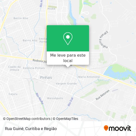 Rua Guiné mapa