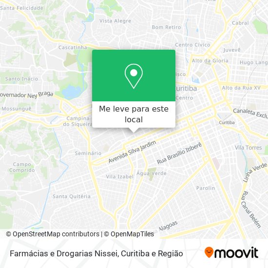 Farmácias e Drogarias Nissei mapa