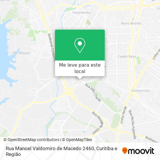 Rua Manoel Valdomiro de Macedo 2460 mapa