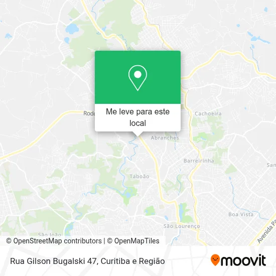 Rua Gilson Bugalski 47 mapa