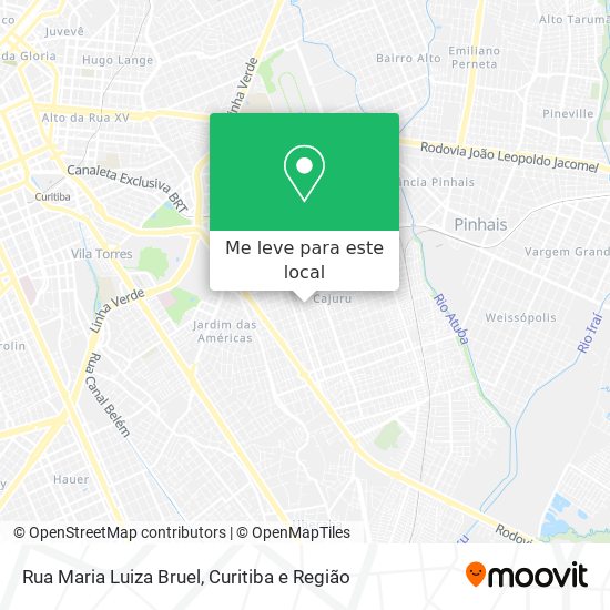Rua Maria Luiza Bruel mapa