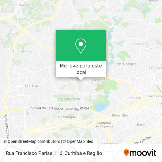 Rua Francisco Parise 116 mapa