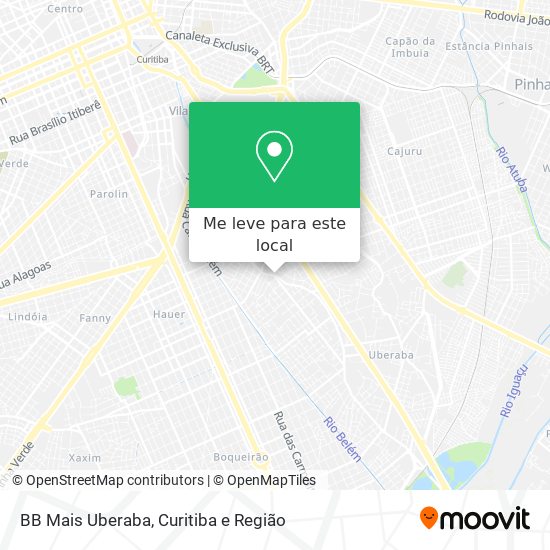 BB Mais Uberaba mapa