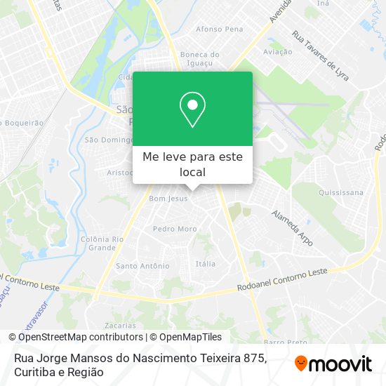 Rua Jorge Mansos do Nascimento Teixeira 875 mapa