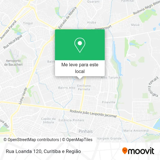 Rua Loanda 120 mapa