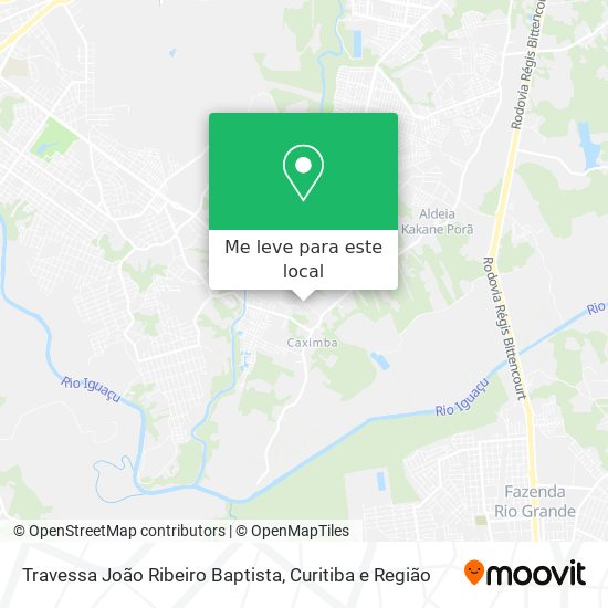 Travessa João Ribeiro Baptista mapa