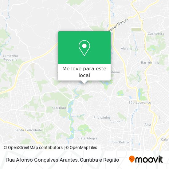 Rua Afonso Gonçalves Arantes mapa