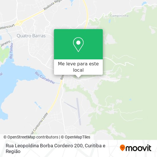 Rua Leopoldina Borba Cordeiro 200 mapa