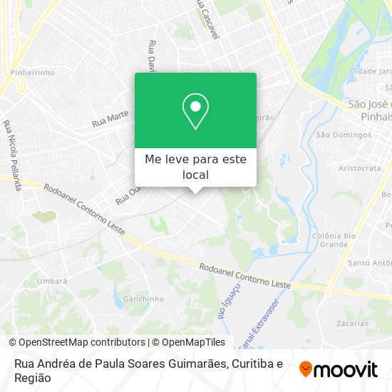 Rua Andréa de Paula Soares Guimarães mapa