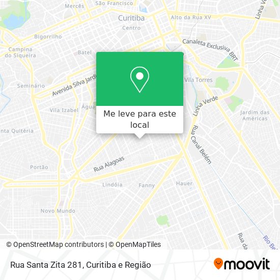 Rua Santa Zita 281 mapa