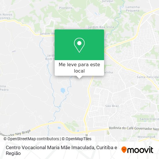 Centro Vocacional Maria Mãe Imaculada mapa