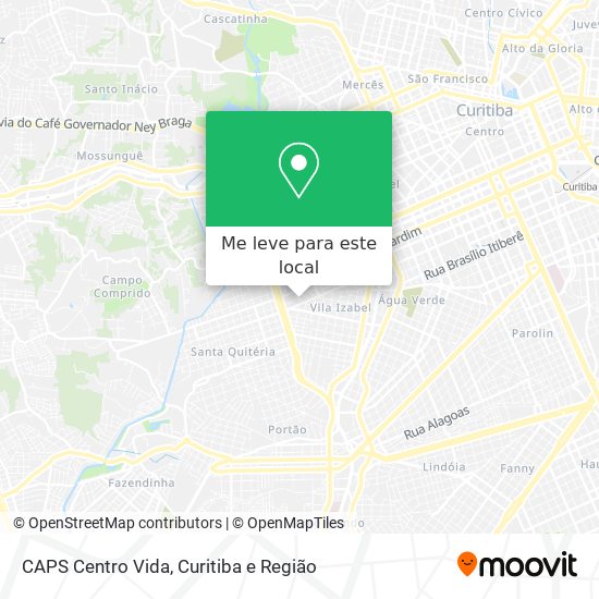 CAPS Centro Vida mapa