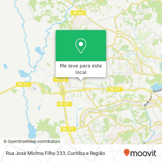 Rua José Michna Filho 233 mapa