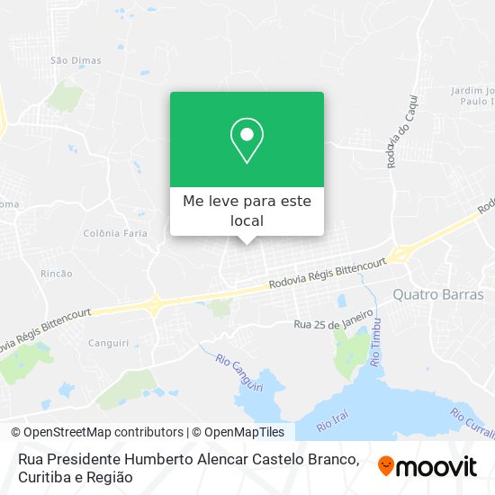 Rua Presidente Humberto Alencar Castelo Branco mapa