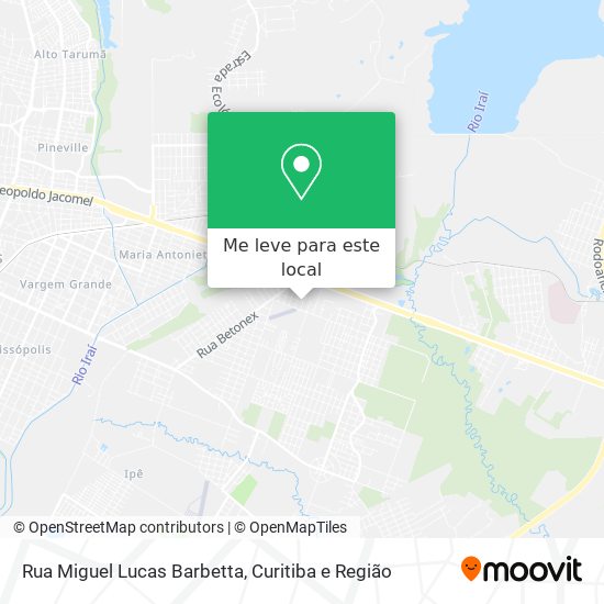 Rua Miguel Lucas Barbetta mapa