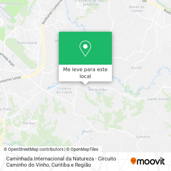 Caminhada Internacional da Natureza - Circuito Caminho do Vinho mapa