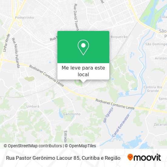 Rua Pastor Gerônimo Lacour 85 mapa