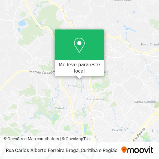 Rua Carlos Alberto Ferreira Braga mapa
